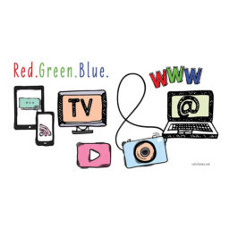 sketch of tv mobile laptop tablet