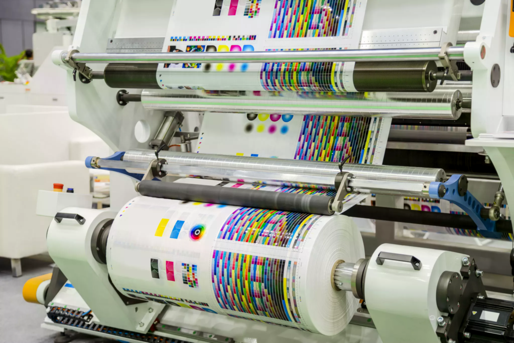 large-offset-printing-press-running