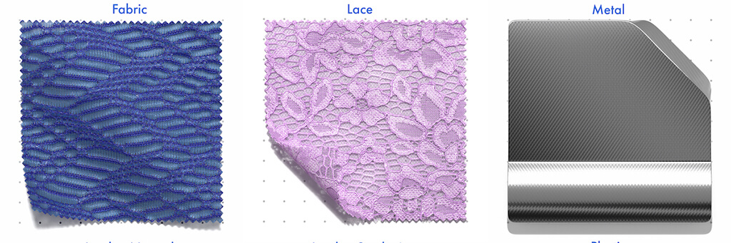 Digitized textiles within Swatchbooks digital textile library